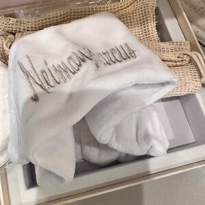 New magnetic box Neiman Marcus spa set, headband and cleansing clothes.